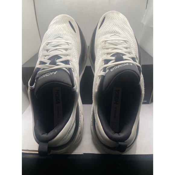 Hoka One One Bondi 8 White Black Size US9.5D